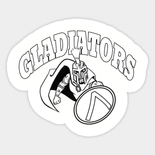 Gladiator Mascot Sticker